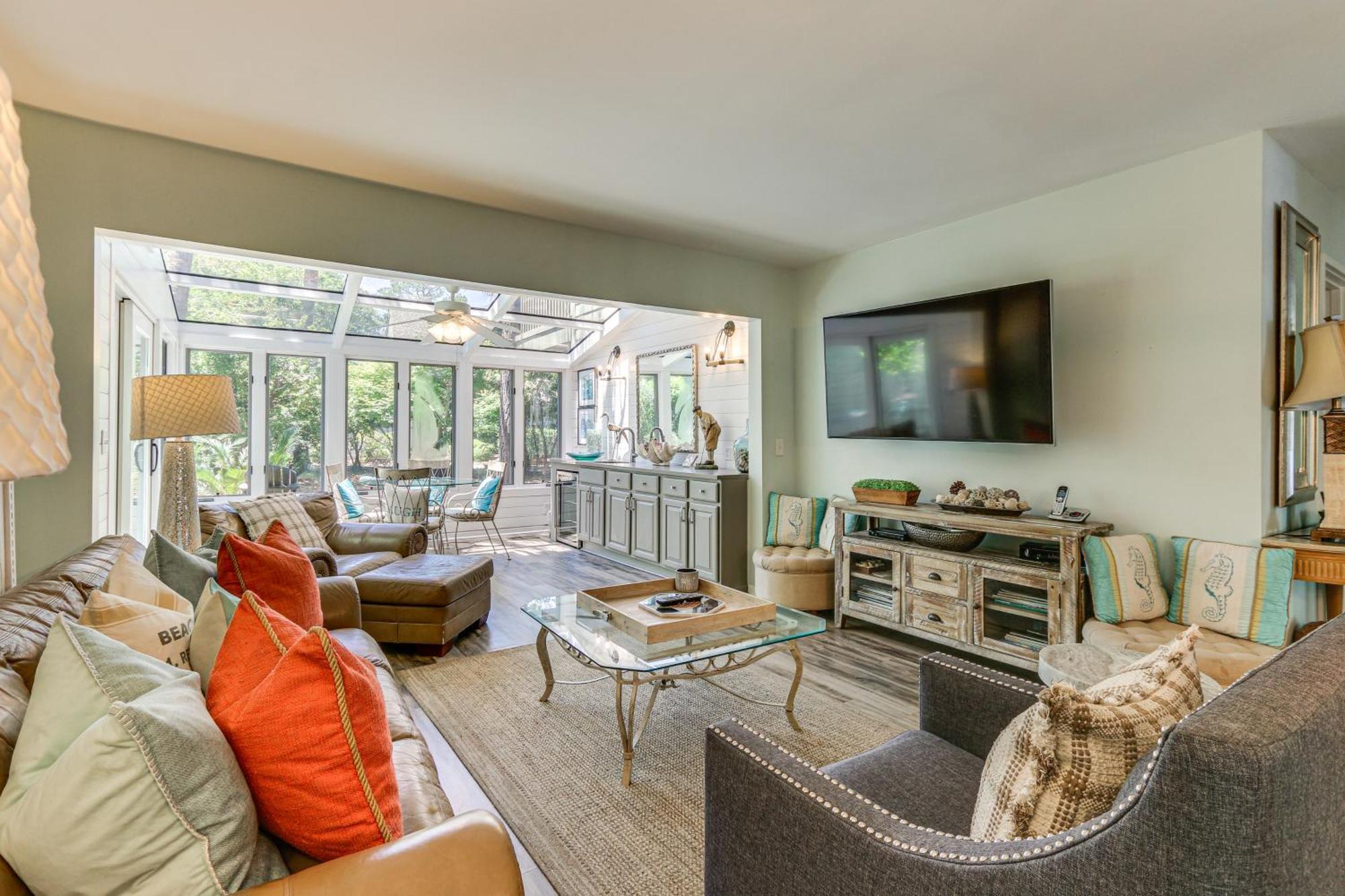 Modern Hilton Head Retreat Walk To Beach And Golf! ฮิลตันเฮดไอส์แลนด์ ภายนอก รูปภาพ